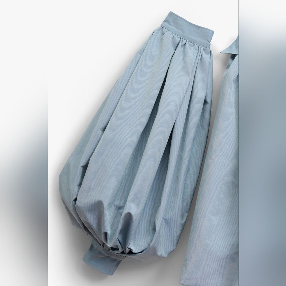 NWT ZARA ATELIER BALLOON DRESS WITH SLEEVES ZARA ICONS LIMITED EDITION blue - Picture 14 of 17